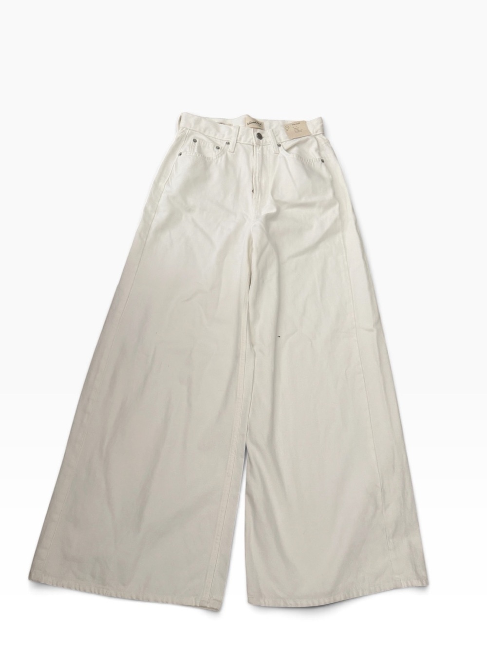 Universal Thread High Rise Palazzo Wide Leg Jeans White Size 4 NWT